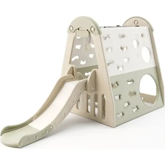 Kids Zone Aktivitets Hus med Rutsjebane og Gynge