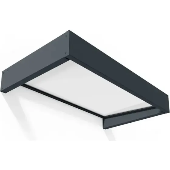 Palram Canopia Sophia dørbaldakin 160x95 cm, hvid opal