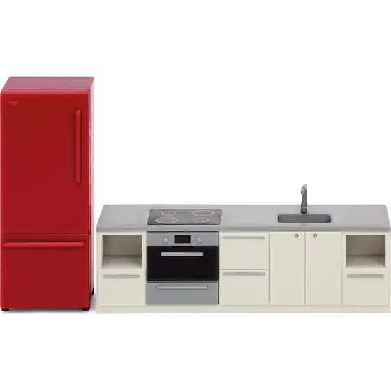 Lundby Basic Dukke-Køkkensæt med LED (20x15x5 cm)