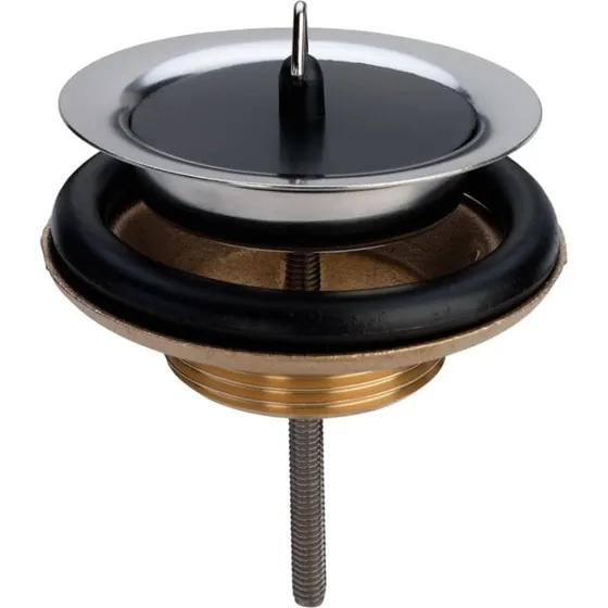 Viega bundventil 2'' (80 mm) krom, 2-delt med prop