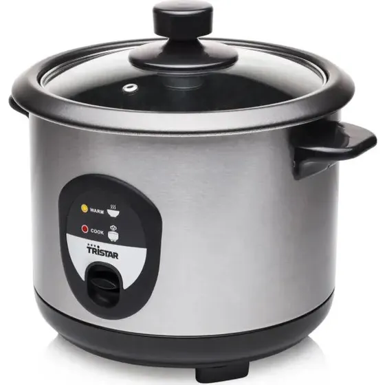 Tristar RK-6126 Riskoger 1 L – Rustfrit Stål/Sort, 400 W
