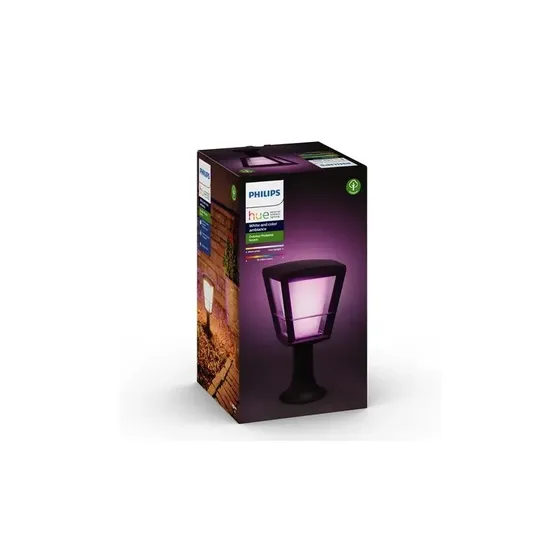 Philips Hue Econic Udendrs Lav Bedlampe  Sort