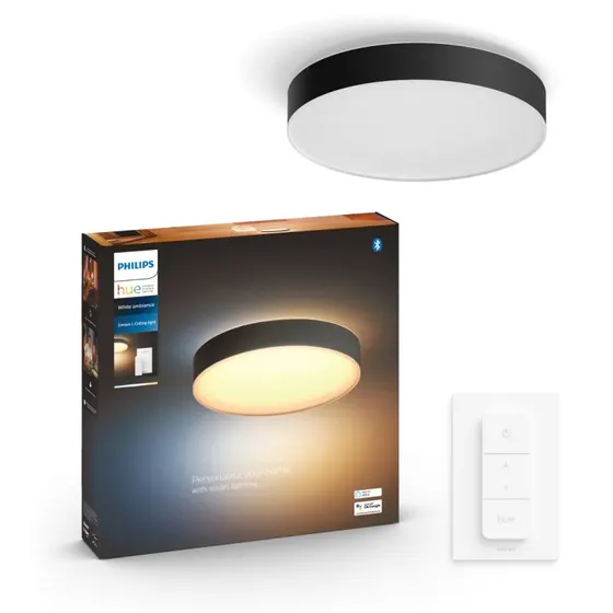Philips Hue Enrave L White Ambiance loftlampe, sort