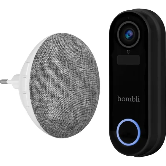 Hombli Smart Doorbell 2 st inkl. Chime (Sort)