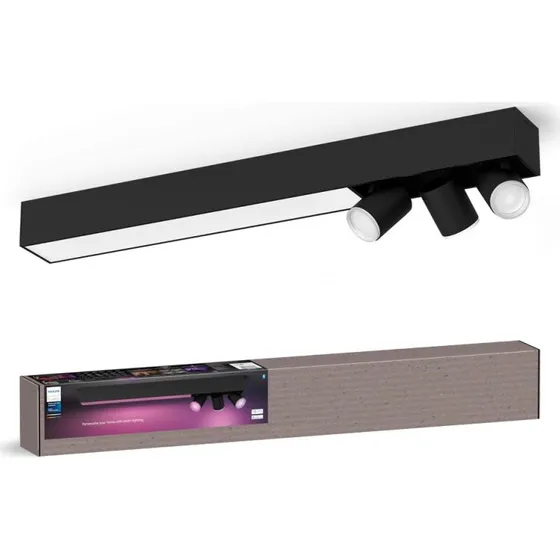 Philips Hue Centris 3-spot sort  White & Color Ambience