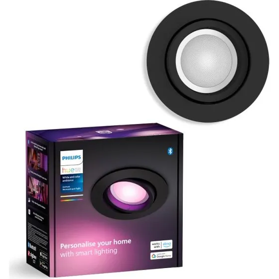 Philips Hue Centura Indbygningsspot Rund Sort (White & Color)