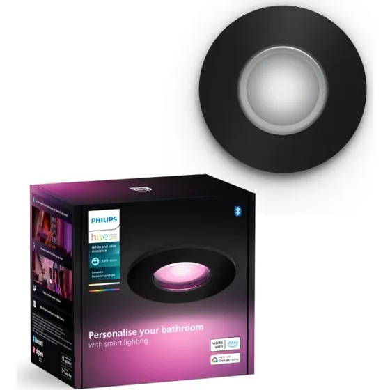 Philips Hue Xamento indbygningsspot sort 1x5.7W