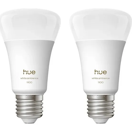 Philips Hue White Ambiance E27 1100lm 2-pak