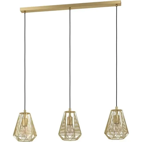 EGLO STYPE langbordspendel 3xE27 brstet messing L960