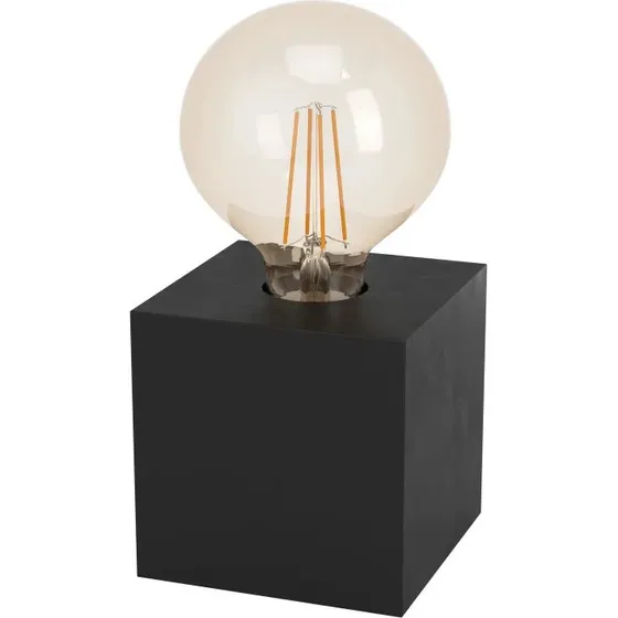 EGLO Prestwick 2 bordlampe E27 sort tr