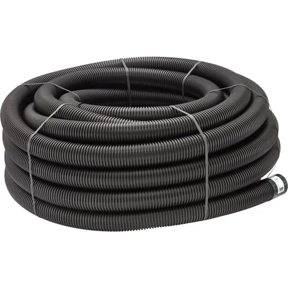 Uponor PE-drænrør 92/80 mm, 50 m (sort)