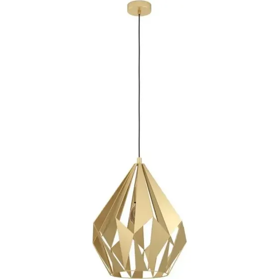 EGLO Carlton Pendel 385  Guldfarvet diamantlampe