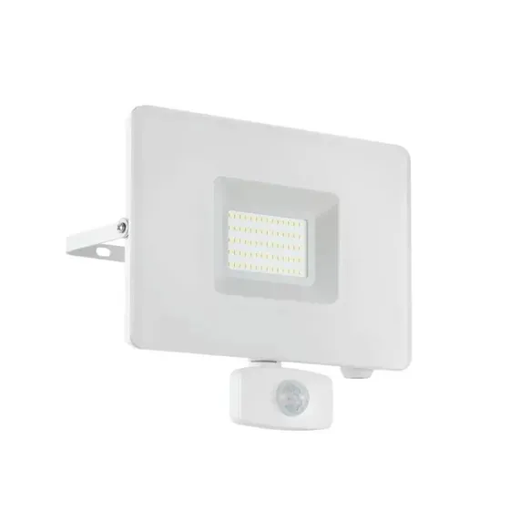 EGLO Faedo 3 udendrs projektr med sensor, 53W, hvid