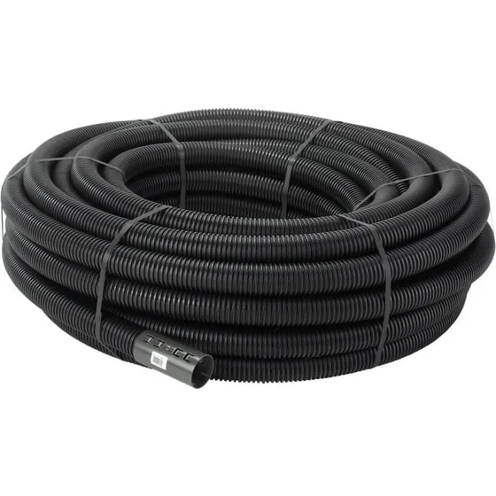 Uponor PE-drænrør 60/50 mm, 50 m - sort