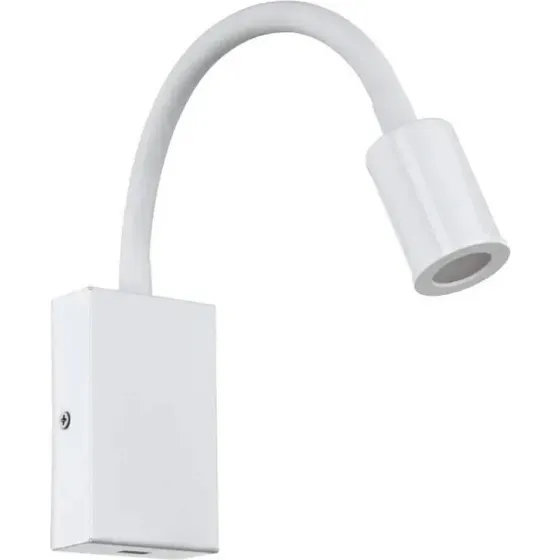 EGLO Tazzoli LED vglampe med USB, hvid