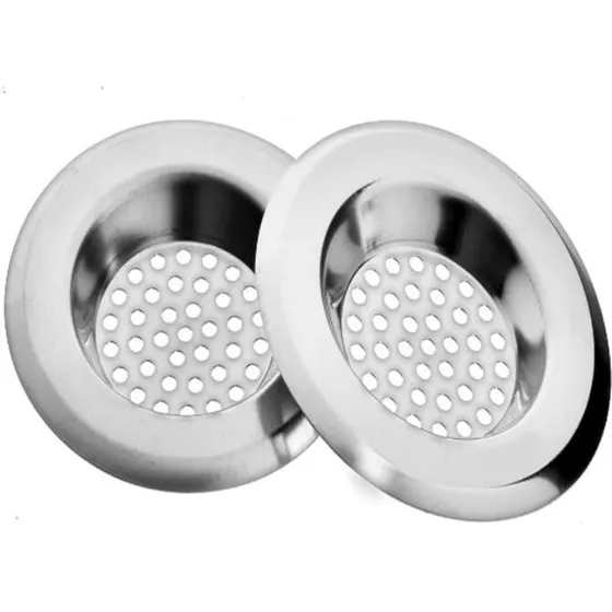 INF Vaskesi i rustfrit stål 2-pak, Ø75 mm, sølv