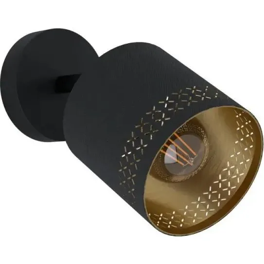 EGLO ESTEPERRA Vglampe Sort/Guld 12 H24 (E27)