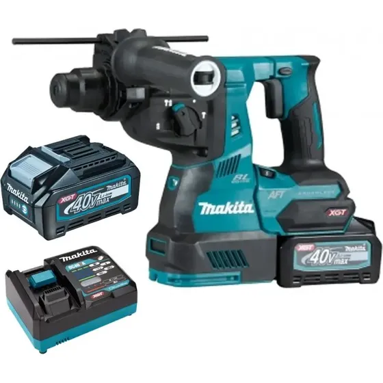 Makita XGT HR004GM201 40V SDS-Plus bore-/mejselhammer 2x batteri