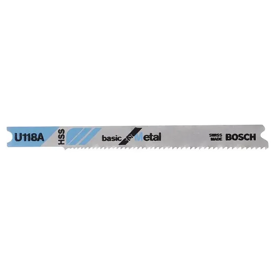 Bosch U118A Stiksavsklinge HSS 50 mm (3 stk) Metal