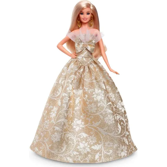Barbie Holiday 2025  Festkjole i Guld & Slv