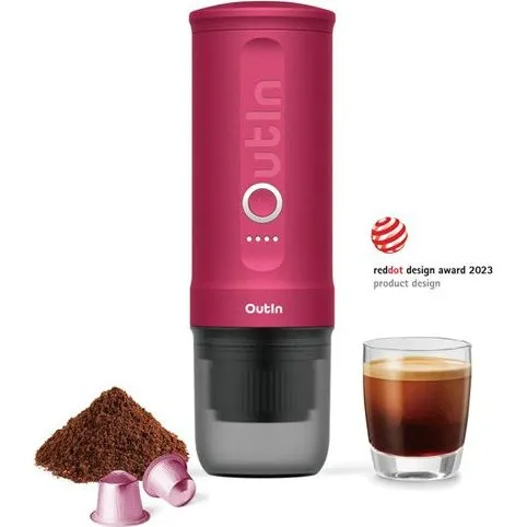Outin Nano Brbar Espressomaskine 7500mAh  Rd