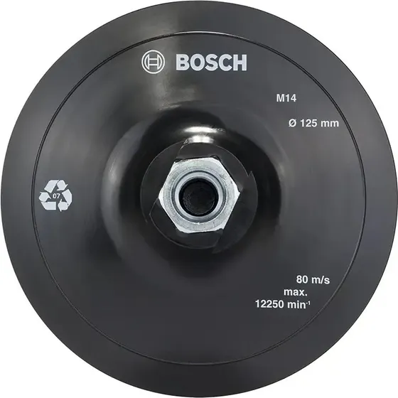 Bosch gummibagskive 125 mm Velcro (M14)