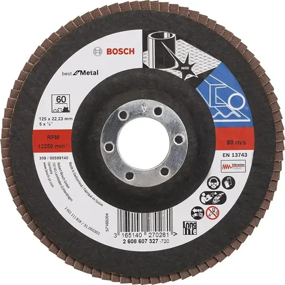 Bosch X571 Rondelslibeskive 125 K60  Best for Metal