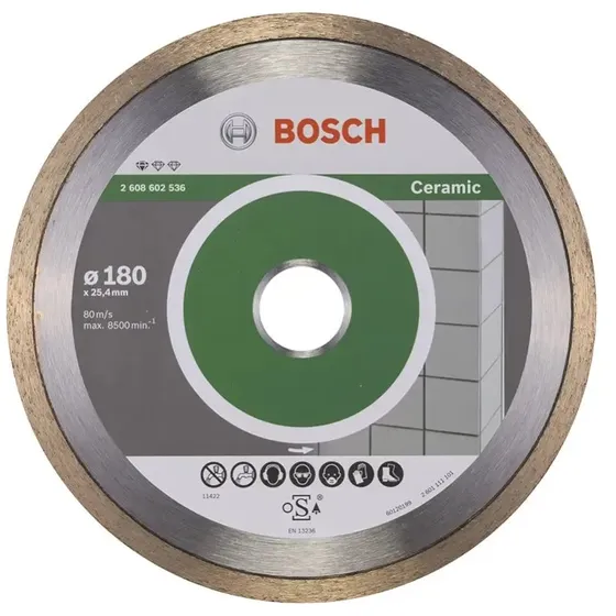 Bosch Diamantskive 180x25,4 mm – Standard for Ceramic