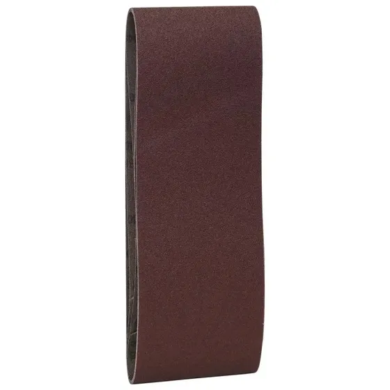 Slibebånd 100x610 mm K80, rød kvalitet — 3 stk