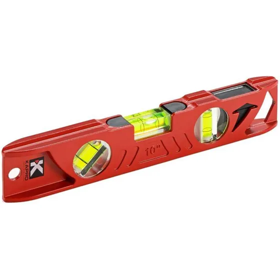 Kapro Torpedo vaterpas 25 cm støbejern DualView med magnet