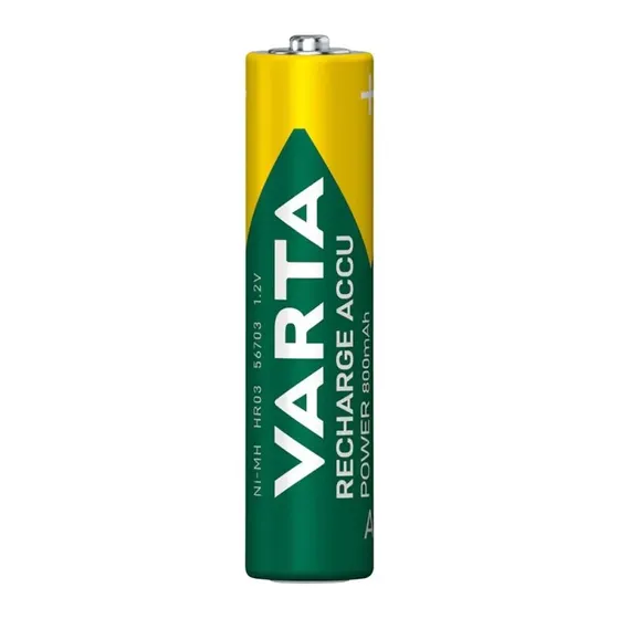 VARTA AAA genopladelige batterier 800 mAh 4-pak