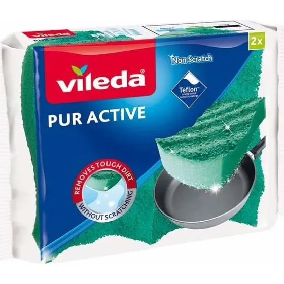 Vileda Pur Active opvaskesvamp 2 stk