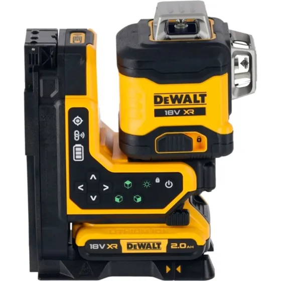 DEWALT DCLE34035D1-QW 18V 3x360° grøn linjelaser m/fjernbetj.