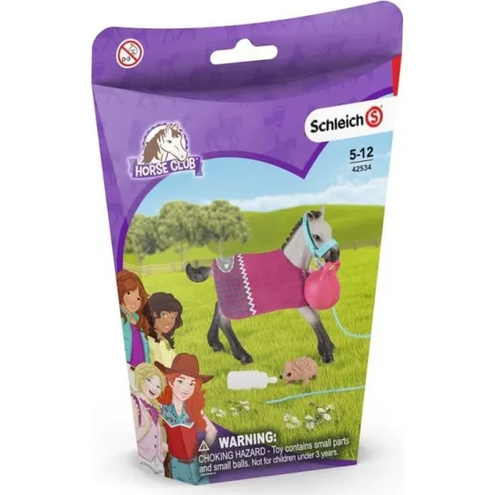 Schleich Silver Dapple-hoppe - detaljeret hestefigur