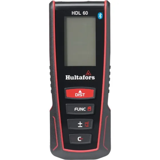 Hultafors HDL 60 laserafstandsmåler 0,05–60 m Bluetooth