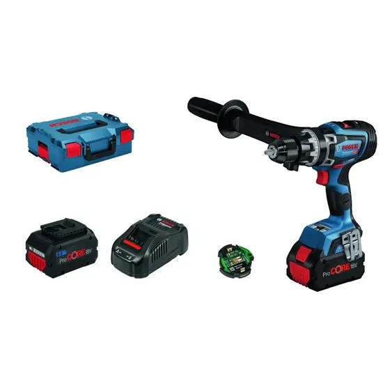 Bosch GSB 18V-150 C Slagboremaskine 2x8Ah BITURBO