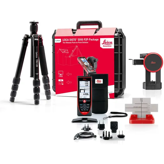 Leica DISTO S910 P2P – komplet laserafstandsmåler