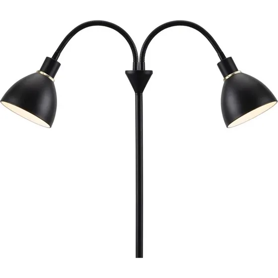 Nordlux Ray Double Gulvlampe - Sort, justerbar