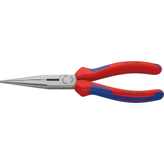 Knipex 26 12 200 fladrundtang 200 mm med skær
