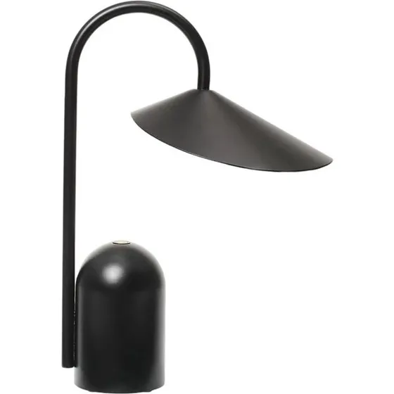 ferm LIVING Arum Portable bordlampe – sort