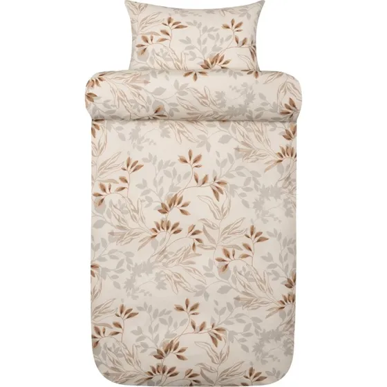 Høie Nadja bomuldssatin sengesæt 140x220 Beige