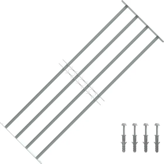 Sikkerhedsgitter til vindue 10001500 mm, galvaniseret stl