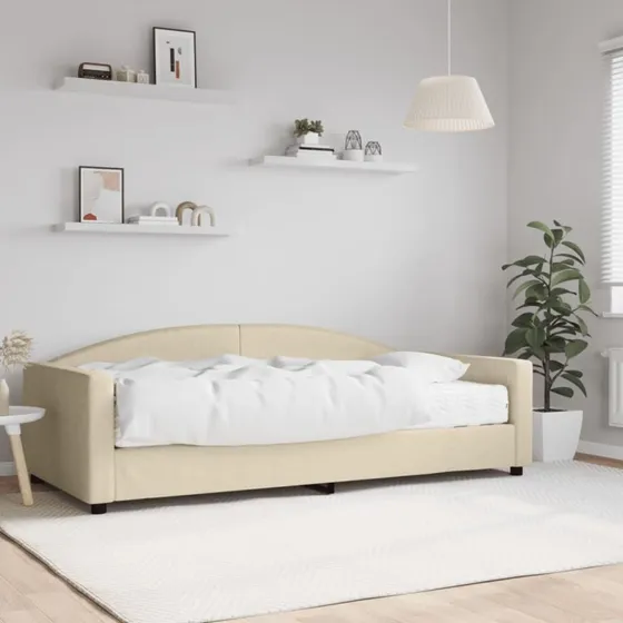 Daybed 100x200 med madras – creme stof