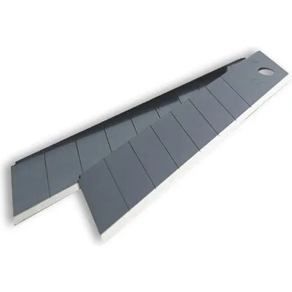 SK2H carbon knivblade 18 mm, 10 stk (sort)