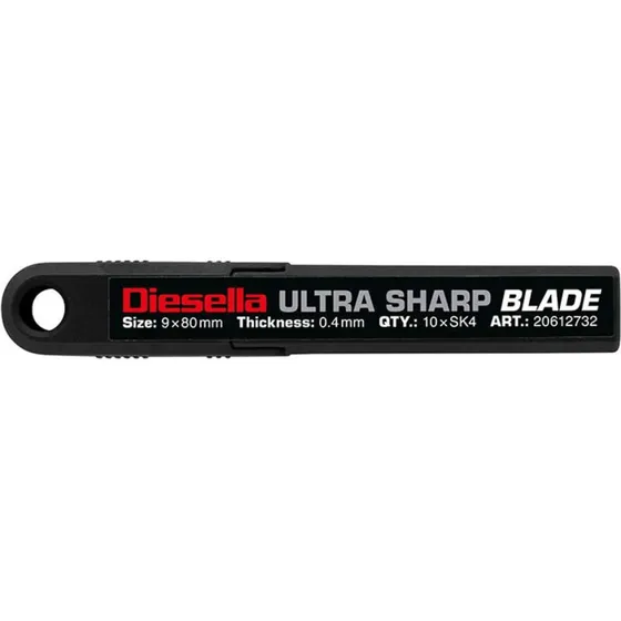 DIESELLA SK4 knivblade 9 mm sort, 10 stk
