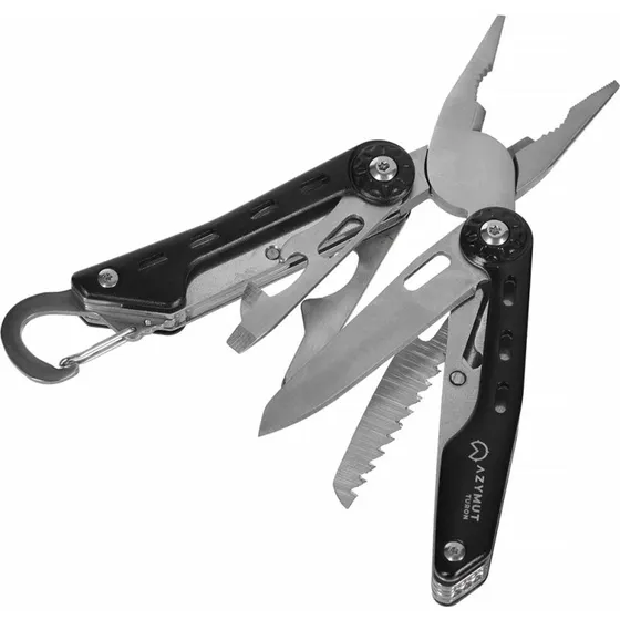 Azymut Turon Multitool 10 funktioner med hylster og karabin