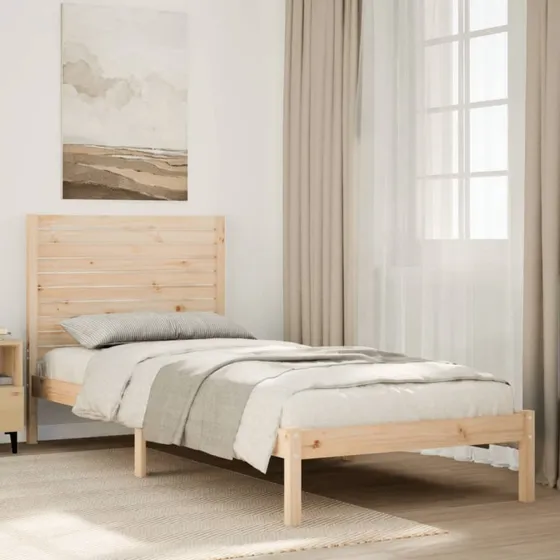 Sengeramme 100x220 cm i massivt fyrretræ – ekstra lang