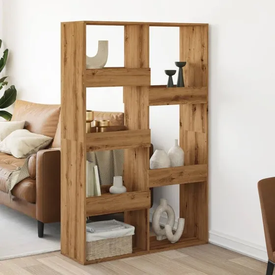 Rumdeler/reol 100x33x155,5 cm i konstrueret kunsteg