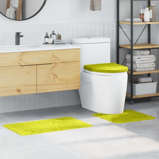 Anti-skid badeværelsesmåtter 3 stk grøn, 50x50 cm PP