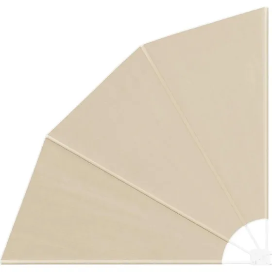 Balkonafskærmning Beige 160x160 cm i Polyester